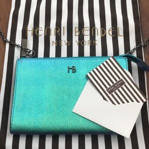 Henri Bendel Petrol Miss Bendel Bag on Chain NWT